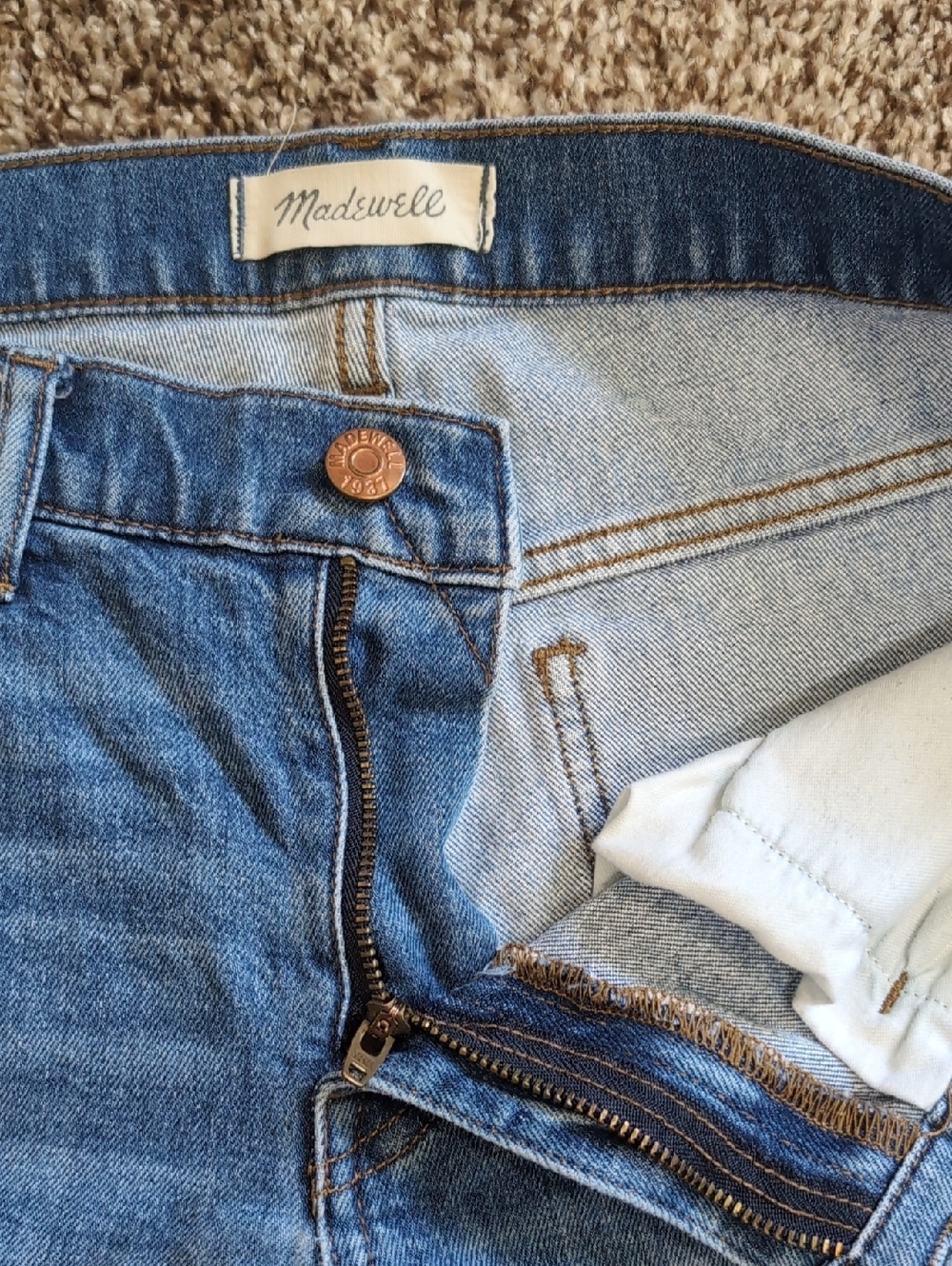 Madewell Slim Mid Rise Boy Jean Roomy Size 27 - Picture 11 of 13